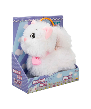 Puffy Friends Sevimli Kedi Sushi Sesli ve Hareketli - Pilli