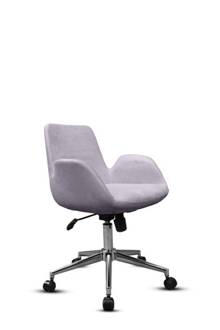 HANDS KREM KADİFE KUMAŞ KONFORLU DÖNER TEKERLEKLİ ŞIK TREND EV OFİS TOPLANTI KOLTUĞU