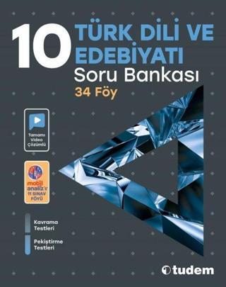 10. Sınıf Türk Dili Ve Edebiyatı Soru Bankası - Kolektif  - Tudem Yayınları - Ders Kitapları