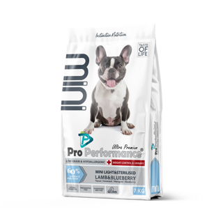 Pro Performance Ultra Premium Kuzu Etli ve Yaban Mersinli Küçük Irk Kısırlaştırılmış Köpek Maması 7 Kg