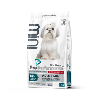 Pro Performance Ultra Premium Somonlu ve Yaban Mersinli Uzun Tüylü Küçük Irk Yetişkin Köpek Maması 7 Kg