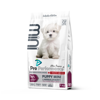 Pro Performance Ultra Premium Kuzu Etli ve Yaban Mersinli Küçük Irk Yavru Köpek Maması 7 Kg