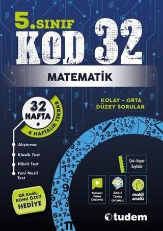 5. Sınıf Matematik KOD 32 - Kolektif  - Tudem Yayınları - Ders Kitapları