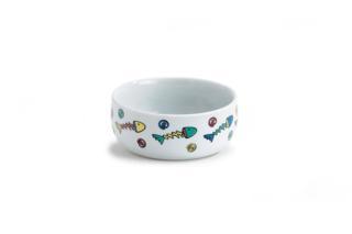 Beeztees Kedi Mama Su Kabı, Porselen, Beyaz, 11cm, 325ml