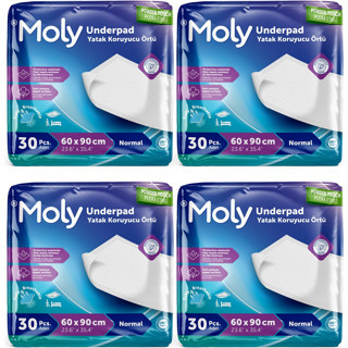 Moly Yatak Koruyucu Örtü 60 x 90 cm 120'li