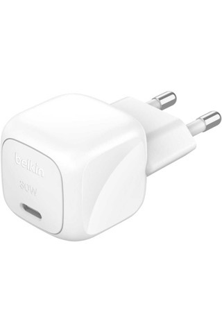 Belkin Boost Compact Usb-C Pd 3.1 30W Şarj Cihazı, Beyaz