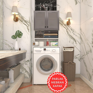 Kenzlife membran çamaşır makinesi dolabı hayzum gribyz panjur 180*66*55 mebran kapak suntalam gövde