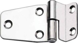 Menteşe, Sağa w/angle, Inox 316, L66mm, W40mm, Kalın. 2mm