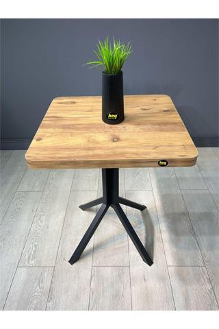 Zeren Kare Atlantik Çam Balkon Masası Mutfak Yemek Masası 60 cm