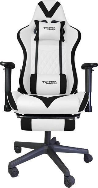TWISTED MINDS TM8250-WN COMFORT E-SPOR OYUNCU KOLTUĞU - BEYAZ / SİYAH