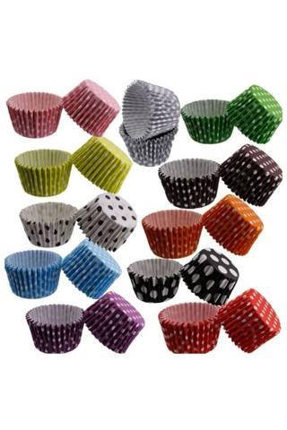 Tbyshop 50'Li Muffin Kek Kağıdı, Renkli Kağıt Muffin Kek Kalıbı Cupcake 1 Paket
