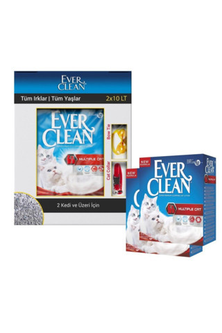 Multiple Cat Çok Kedili Topaklanan Kedi Kumu 2x10 Lt