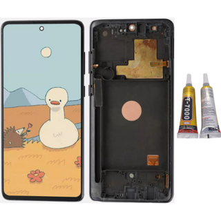 TE Samsung Note 10 Lite N770 Uyumlu Çıtalı Lcd Ekran Siyah 