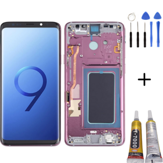 TE Samsung S9 Plus G965 Uyumlu Çıtalı Lcd Ekran Rose + Montaj Kiti