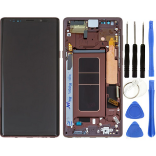 TE Samsung Note 9 N960 Uyumlu Çıtalı OLED Lcd Ekran Kırmızı 