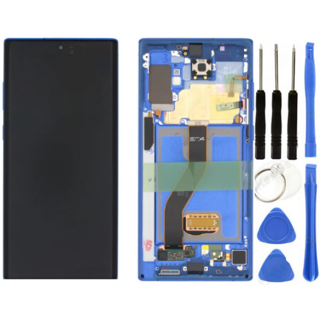 TE Samsung Note 10 Plus N975 Uyumlu Çıtalı Lcd Ekran Servis Mavi