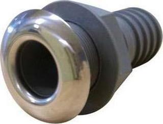 Firar, plastik. Dış yüzey paslanmaz çelik Dış 1 1/4" Hortum Çap 28-32 mm