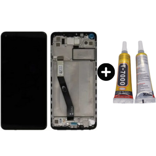 Xiaomi Redmi Note 9 Uyumlu Çıtalı A Kalite Lcd Ekran Dokunmatik + B7000