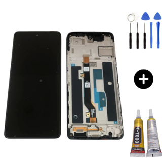 Tecno Pova 5 Uyumlu Çıtalı HK Lcd Ekran Dokunmatik + Montaj Seti