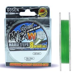 Gosen W8 Hard Type PE 8 Örgü Spin İp Misina 150 mt Açık Yeşil AÇIK YEŞİL-0,104 MM