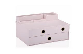 Pastel Pink 3 Çekmeceli Multi Masaüstü Organizer Set 330x160x250 Mm ORG7440
