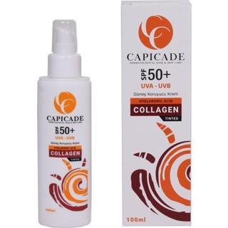 Capicade Spf 50+ Collagen Tinted Güneş Koruyucu Krem 100Ml
