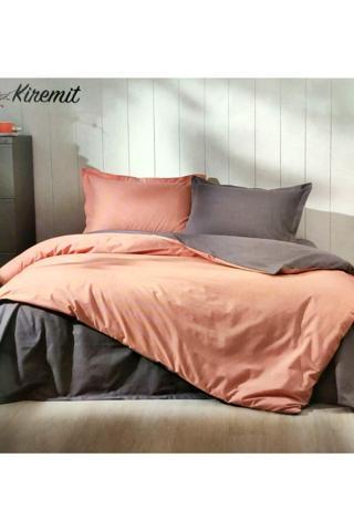 Özdilek Colormix Çift Taraflı Tek Kişilik Nevresim Takımı Kiremit-Antrasit