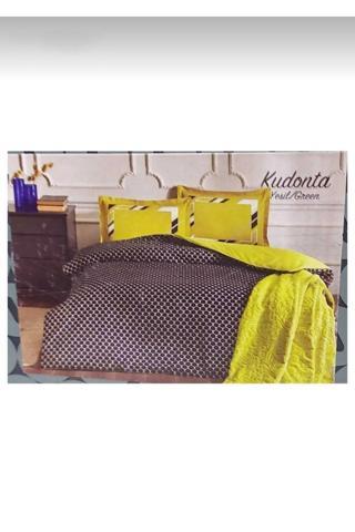 Özdilek Çift Kişilik Battaniyeli Nevresim Takımı Kudonta Yeşil