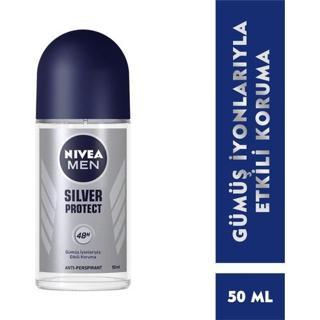 Nıvea Men Roll On Sprey Deodorant Silver Protect 50 Ml, Ter Ve Ter Kokusuna Karşı 48 Saat Anti-Persp