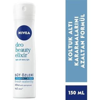 Nivea Kadın Sprey Deodorant Beauty Elixir Fresh Waterlily 48 Saat Anti-Perspirant Koruma  150Ml
