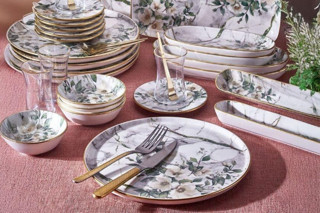 Fecra Monza 35 Parça Gold Fileli Kahvaltı Seti