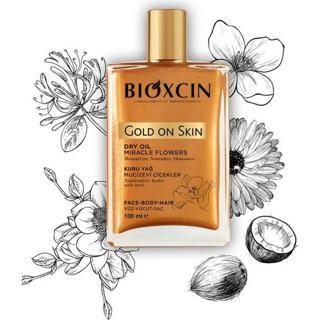 Bioxcin grold On Skin Altın Parıltılı Kuru Yağ 100 ml - Dry Oil Saç Yüz Vücut