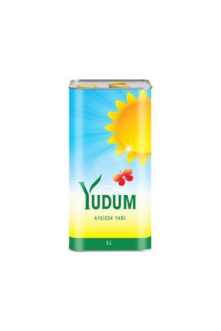 Yudum Ayçiçek Yağı Teneke (5 L) X4 Adet