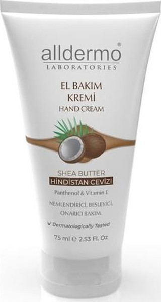 Alldermo El Bakım Kremi 75 Ml Shea Butter - Hindistan Cevizi