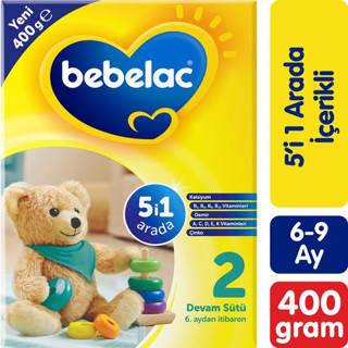 Bebelac 2 Devam Sütü 400 Gr 6-9 Ay