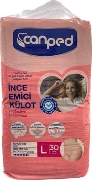 Canped Ince Emici Külot 30'Lu Large