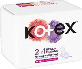 Kotex 2 In1 Regl + Mesane Ultra Uzun 12'Li