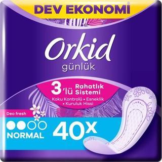Orkid Günlük Ped Deofresh Normal 40 Adet Ekonomik Paket