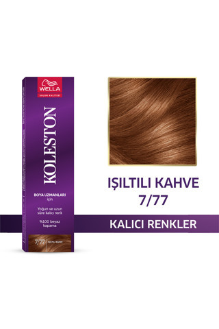 Wella Koleston Single Tüp Boya 7/77 Işıltılı Kahve