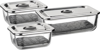 Leggno VTR7070SCS03 3'lü Cam Saklama Kabı Seti