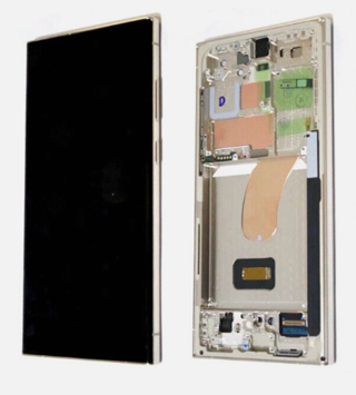 TE Samsung S23 Ultra S918 Uyumlu Çıtalı OLED Lcd Ekran Beyaz