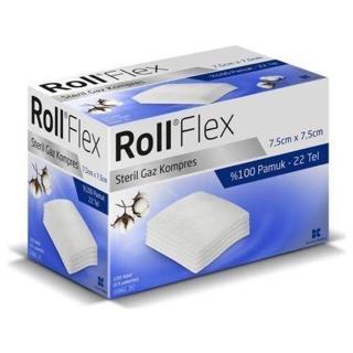 Roll Flex 7.5Cmx7.5Cm Steril Gaz Kompres Spanç 100 Adet