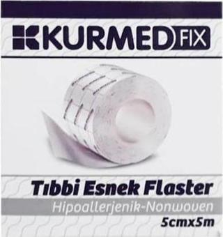 Kurmed Fix 5 Cm X 5 M Hipoalerjenik Tıbbi Esnek Flaster