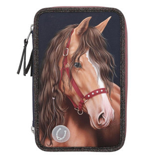 Top Model Miss Melody İçi Dolu Kalem Kutusu Glitter Horse Led 13190