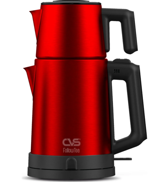 CVS DN 1532 FollowTeaRainbow Kırmızı 1800 W Çelik Çay Makinesi