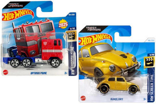 Hot Wheels 2 Araç Set Transformers - Bumblebee & Optimus Prime (1/64)