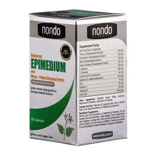 Nondo Advanced Epimedium With Maca + Panax Ginseng Extract 60 Kapsül