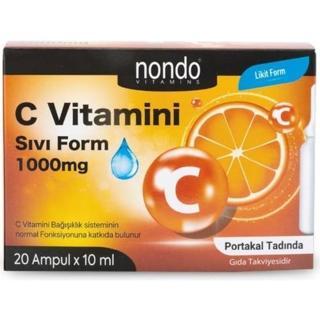 Nondo Likit C Vitamini 1000 Mg 20 Şişe X 10 Ml
