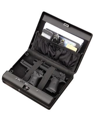 MÜHLEN Gun Safe 17F Parmak İzli  Taşınabilir Saat  Kasası İki Farklı Açma Seçeneği - Biyometrik