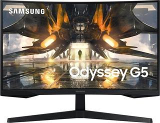 Samsung 27" Odyssey G5 LS27AG550EPXUF 1 ms QHD FreeSync Curved Oyuncu Monitörü